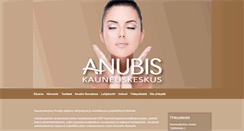 Desktop Screenshot of kauneuskeskus-anubis.fi